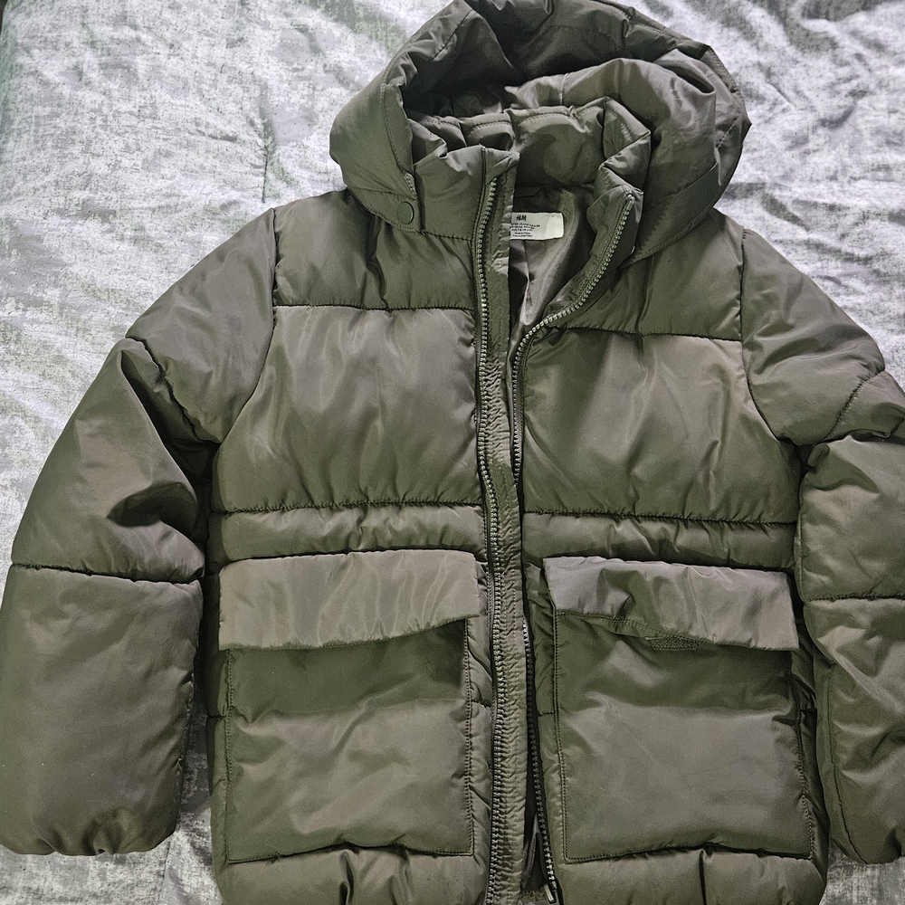 Kids H&M Olive Green Puffer Jacket